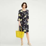Load image into Gallery viewer, Garden Floral Fluted Sleeve Dress
