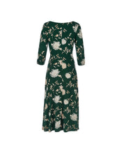 Load image into Gallery viewer, Evergreen Round Neck Fit and Flare Dress
