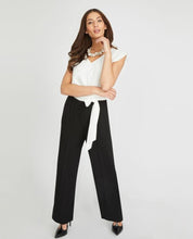 Load image into Gallery viewer, Black and Ivory Two Tone Jumpsuit
