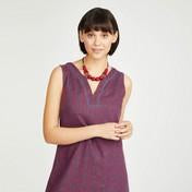 Load image into Gallery viewer, Handpainted Tile Shift Dress
