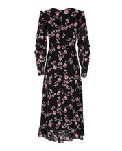 Load image into Gallery viewer, Fit-n-Flare Ruffle Floral Dress
