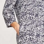 Load image into Gallery viewer, Floral Pintuck Crepe Dress
