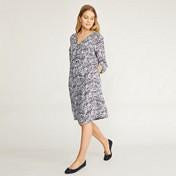 Load image into Gallery viewer, Floral Pintuck Crepe Dress
