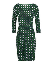 Load image into Gallery viewer, Green V-Neck Daisy Print Dress

