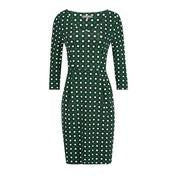 Load image into Gallery viewer, Green V-Neck Daisy Print Dress
