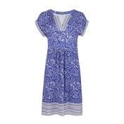 Load image into Gallery viewer, Blue Paisley and Geo Wave Tunic Dress
