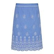 Load image into Gallery viewer, Embroidery and Cutwork Linen A-Line Skirt
