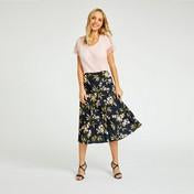Load image into Gallery viewer, Floral Pleated Midi Skirt

