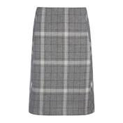 Load image into Gallery viewer, Grey Check A-Line Skirt
