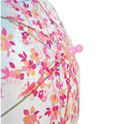 Load image into Gallery viewer, Girls Clear Pink Rose Print 17&quot; Umbrella
