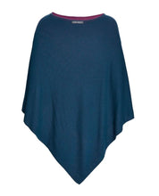 Load image into Gallery viewer, Cranberry/Teal Reversible Poncho
