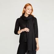 Load image into Gallery viewer, Black Diamante Scarf
