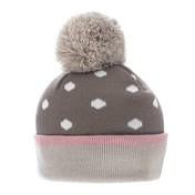 Load image into Gallery viewer, Knitted Spot Pom Pom Hat
