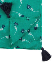 Load image into Gallery viewer, Eden Garden Sprig Tassel Scarf
