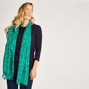 Load image into Gallery viewer, Eden Garden Sprig Tassel Scarf
