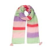 Load image into Gallery viewer, Flower Show Striped Tassel Scarf
