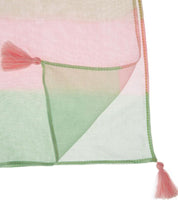 Load image into Gallery viewer, Flower Show Striped Tassel Scarf
