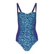 Load image into Gallery viewer, Cobalt Leopard Ruche Swimsuit
