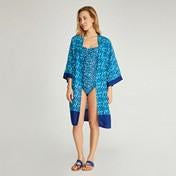 Load image into Gallery viewer, Cobalt Leopard Ruche Swimsuit
