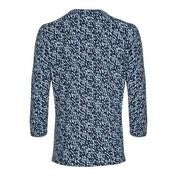 Load image into Gallery viewer, Blue Multi Pebble Print Henley Top
