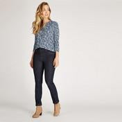 Load image into Gallery viewer, Blue Multi Pebble Print Henley Top
