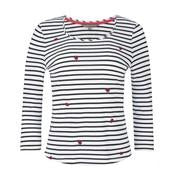 Load image into Gallery viewer, Embroidered Striped Lady Bird Tee Shirt
