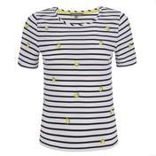 Load image into Gallery viewer, Embroidered Lemon Stripe Top
