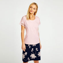 Load image into Gallery viewer, Antique Pink Lace Sleeve Top
