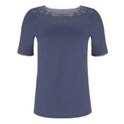 Load image into Gallery viewer, Ink Pom Pom Trim Top
